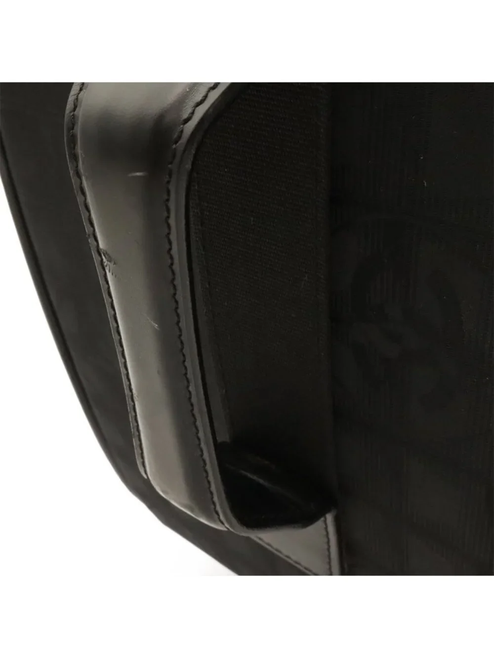Chanel New Travel Line Bag Suitcase Carry Case Nylon Jacquard Black Gold